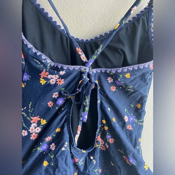 Cupshe Women Navy Floral Swimsuit One Piece Size XL - Picture 5 of 12